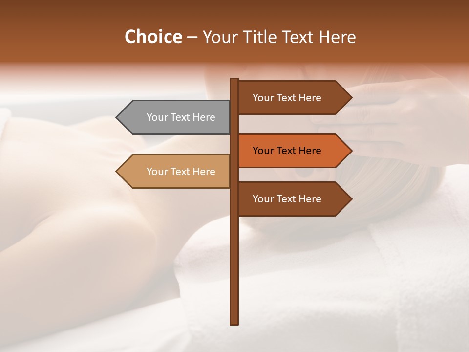 Pretty Person Lying PowerPoint Template