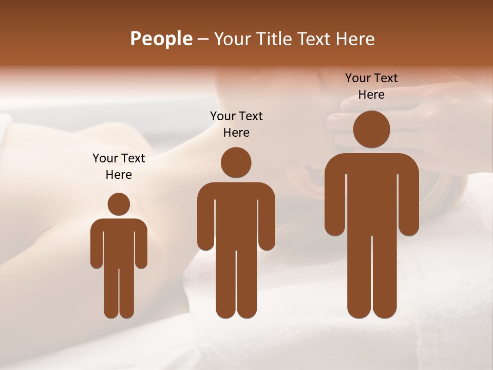 Pretty Person Lying PowerPoint Template