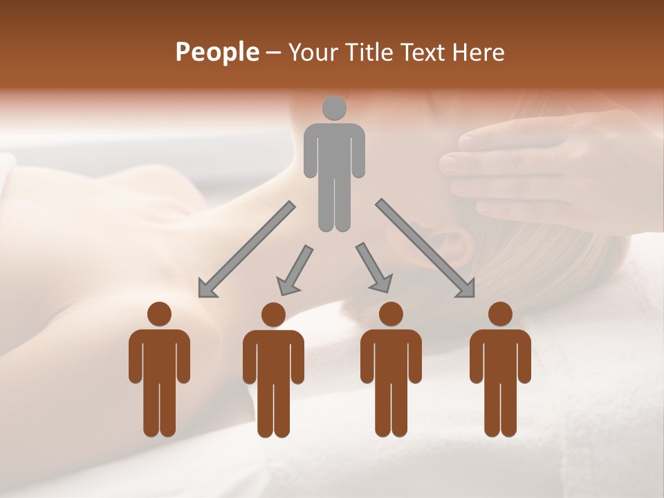 Pretty Person Lying PowerPoint Template