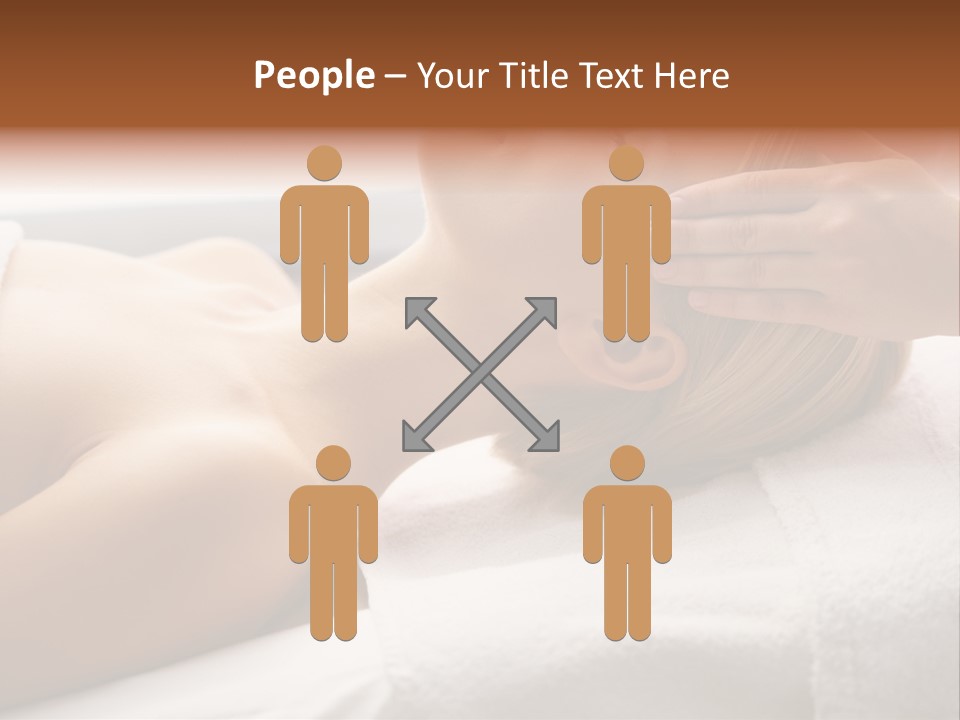 Pretty Person Lying PowerPoint Template