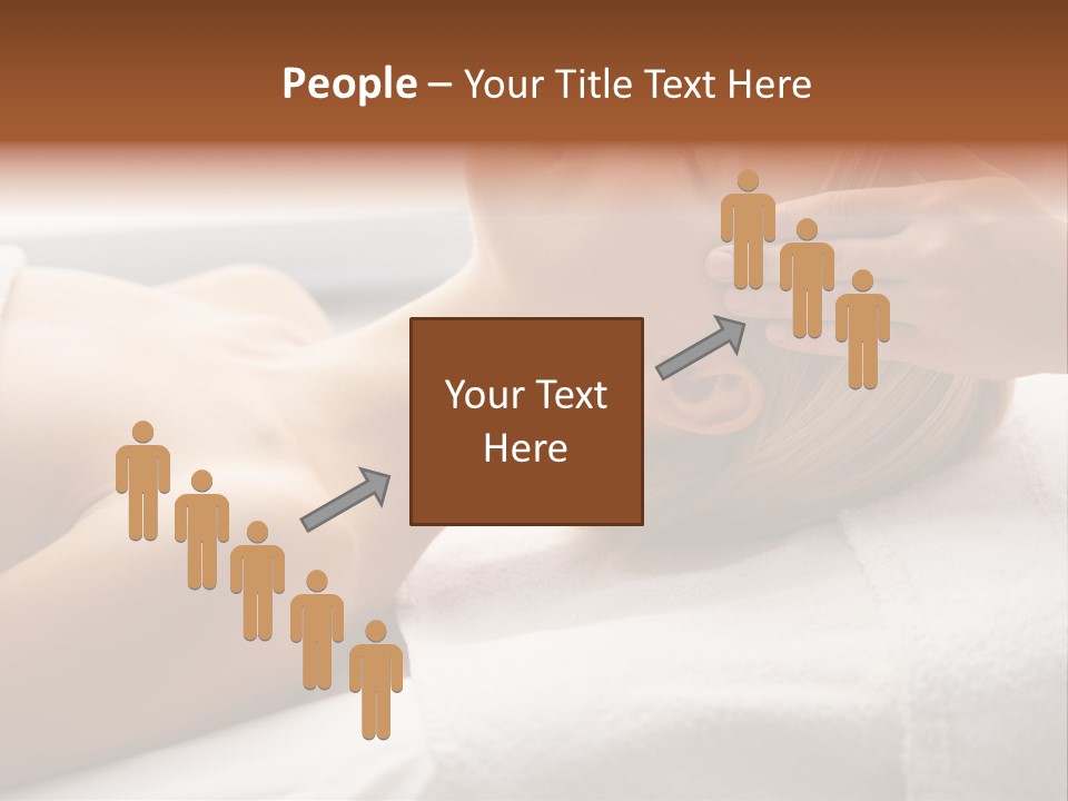 Pretty Person Lying PowerPoint Template