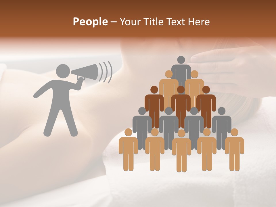 Pretty Person Lying PowerPoint Template