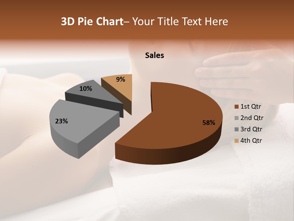 Pretty Person Lying PowerPoint Template