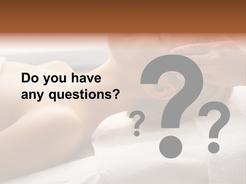 Pretty Person Lying PowerPoint Template