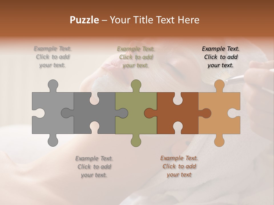 Feminine Naked Spa PowerPoint Template