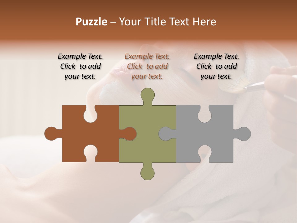 Feminine Naked Spa PowerPoint Template