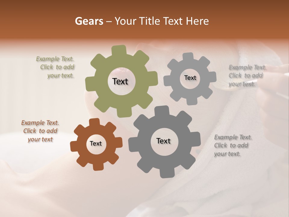 Feminine Naked Spa PowerPoint Template