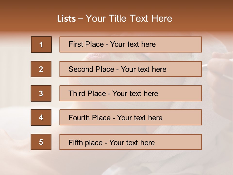 Feminine Naked Spa PowerPoint Template