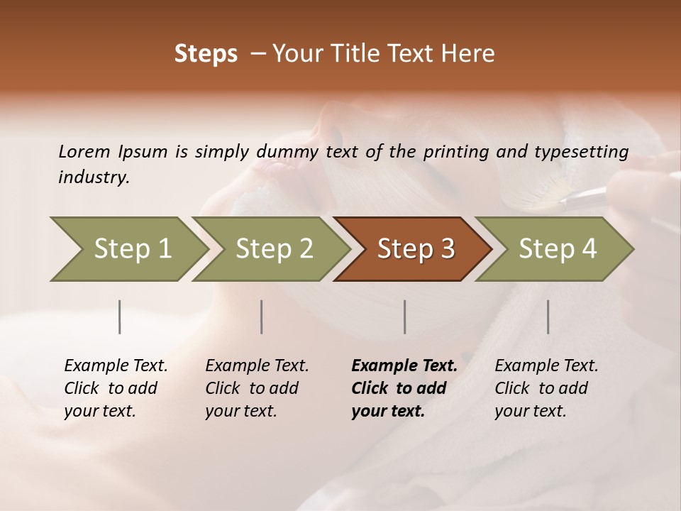 Feminine Naked Spa PowerPoint Template