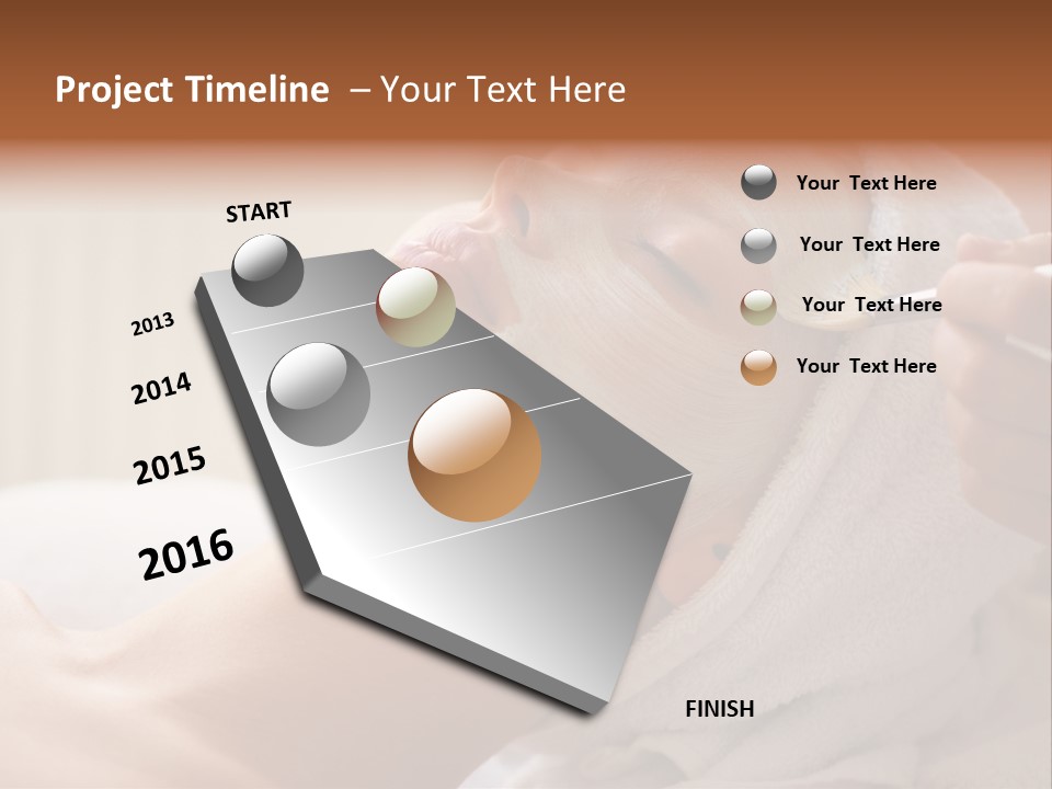 Feminine Naked Spa PowerPoint Template