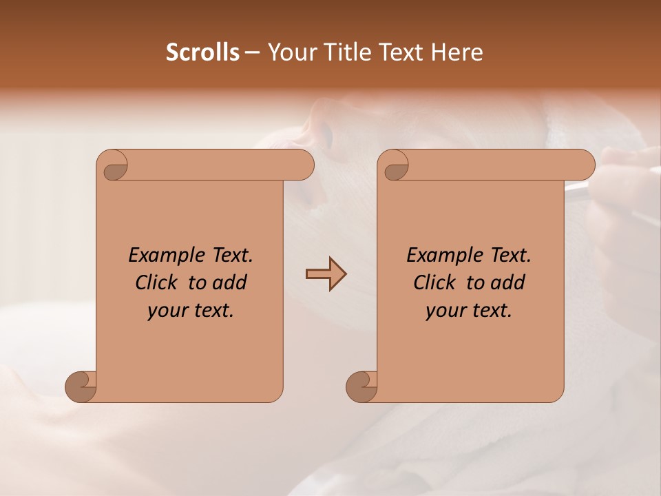 Feminine Naked Spa PowerPoint Template