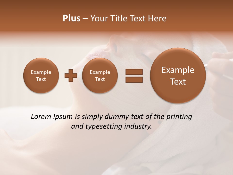 Feminine Naked Spa PowerPoint Template