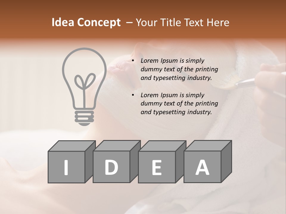 Feminine Naked Spa PowerPoint Template