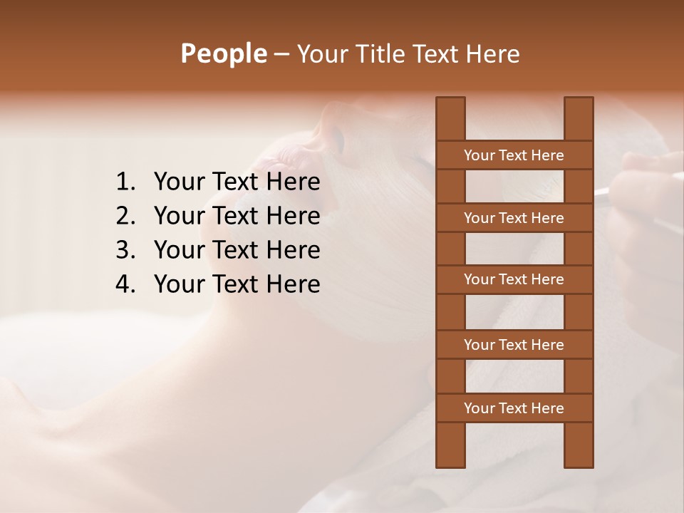 Feminine Naked Spa PowerPoint Template