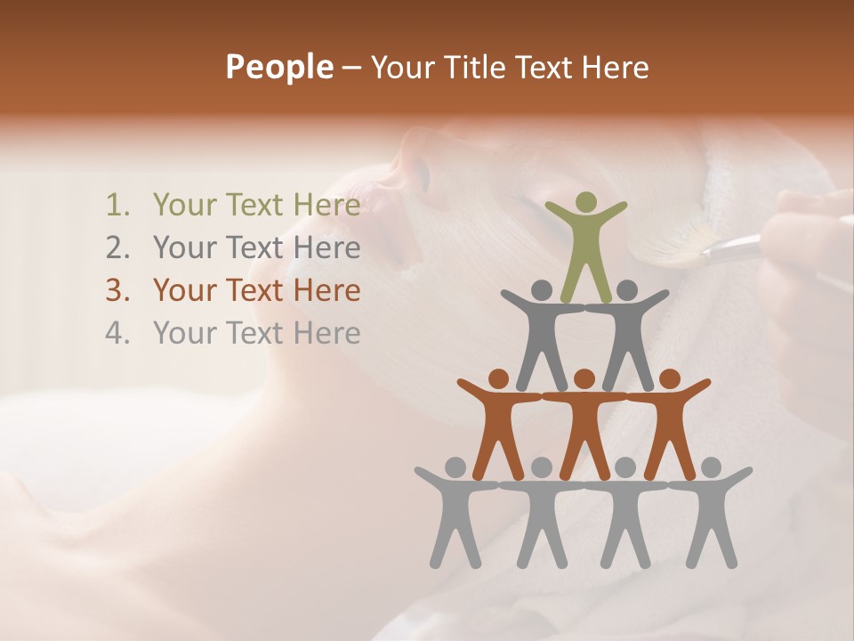 Feminine Naked Spa PowerPoint Template