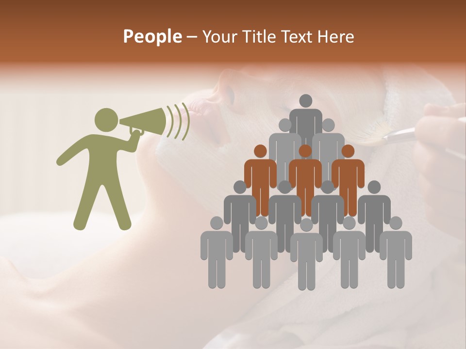 Feminine Naked Spa PowerPoint Template