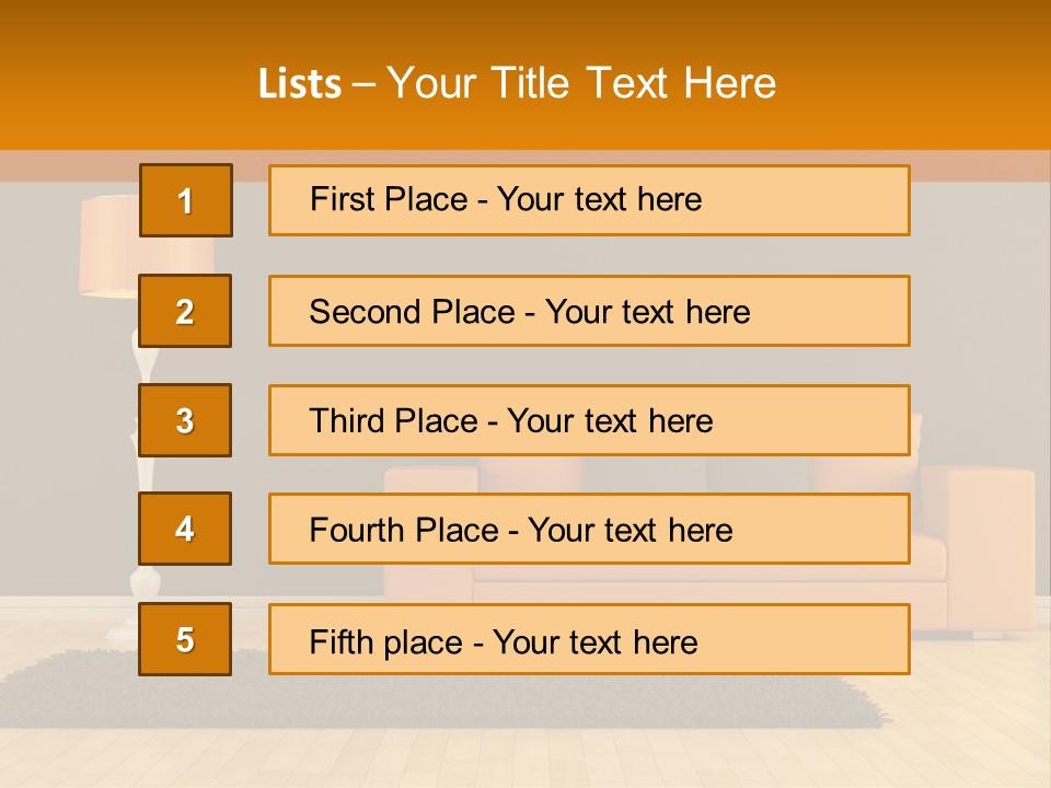 Minimalist Lounge Style PowerPoint Template