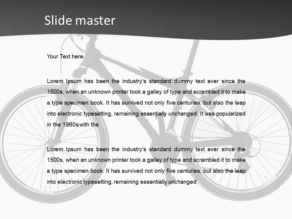 Transport Bike Absorber PowerPoint Template