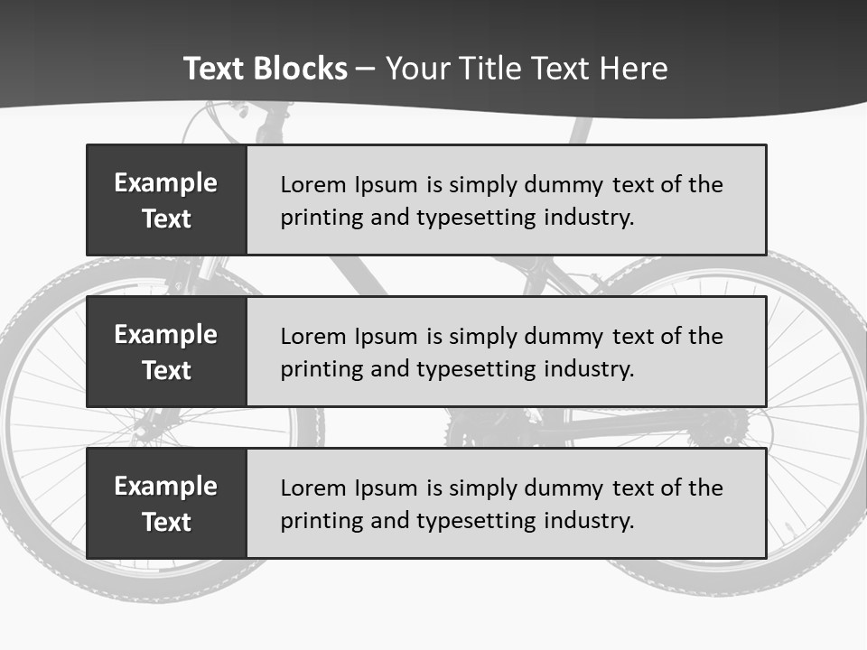 Transport Bike Absorber PowerPoint Template