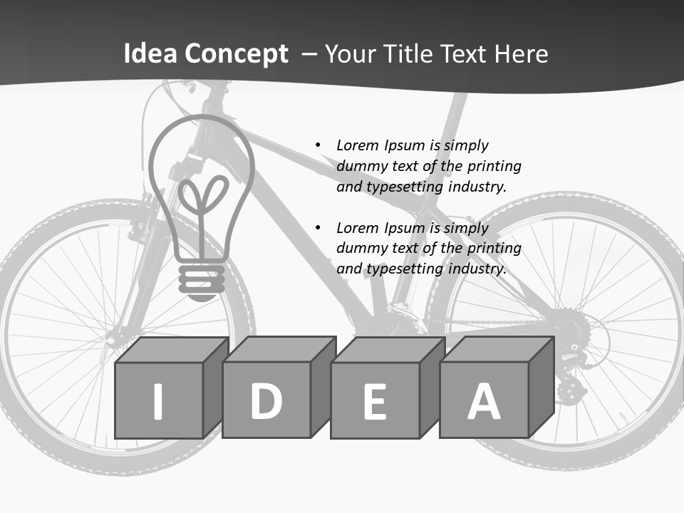 Transport Bike Absorber PowerPoint Template