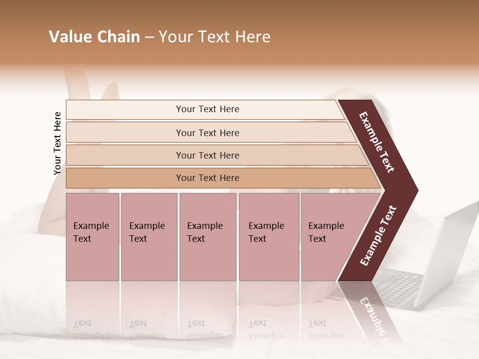 Blonde Laptop Sexy PowerPoint Template