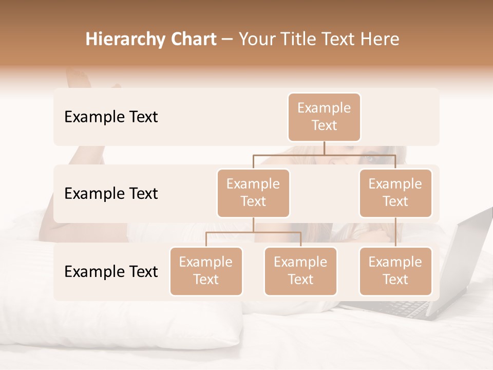 Blonde Laptop Sexy PowerPoint Template
