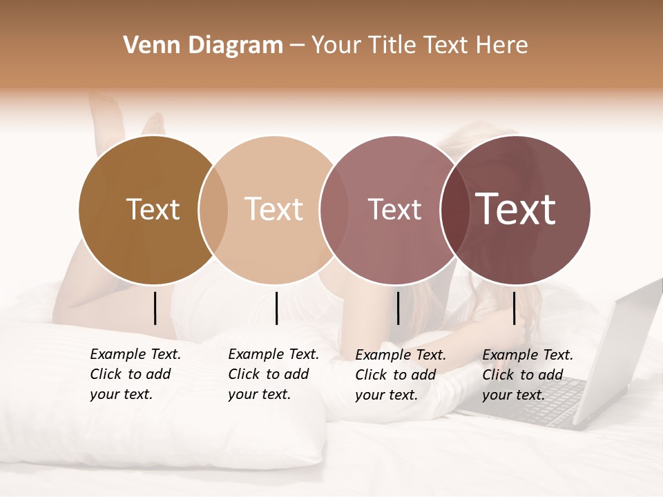 Blonde Laptop Sexy PowerPoint Template