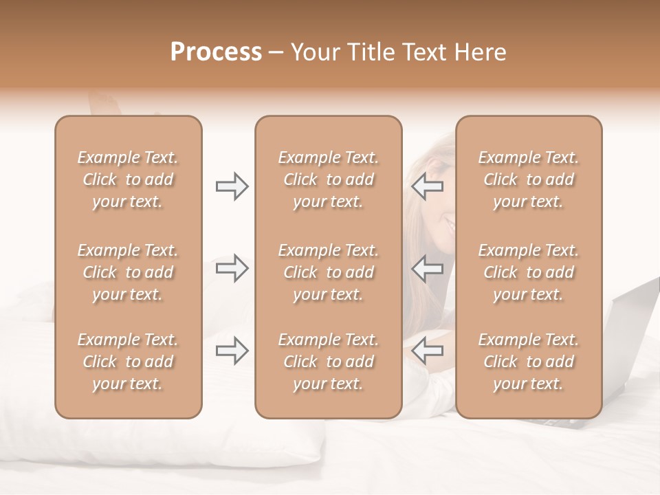 Blonde Laptop Sexy PowerPoint Template