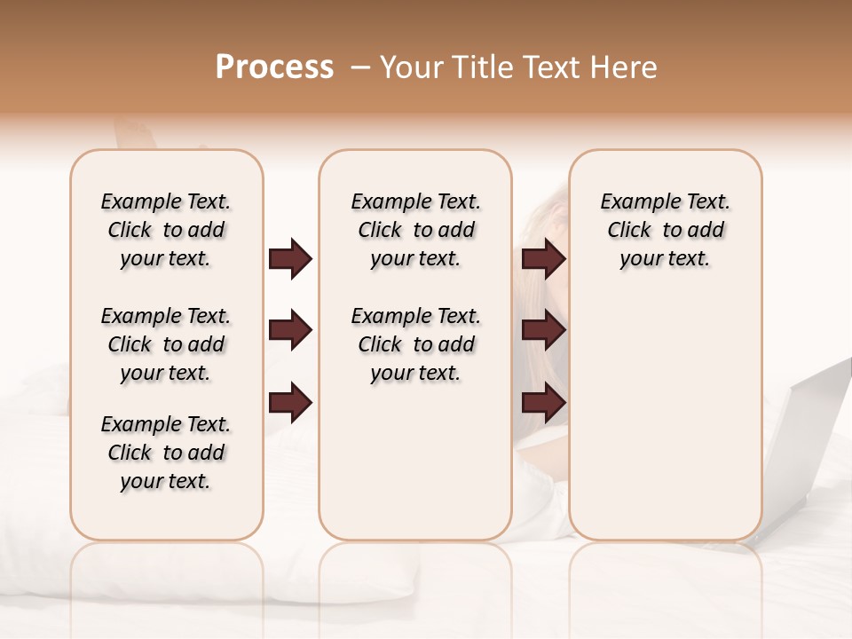 Blonde Laptop Sexy PowerPoint Template