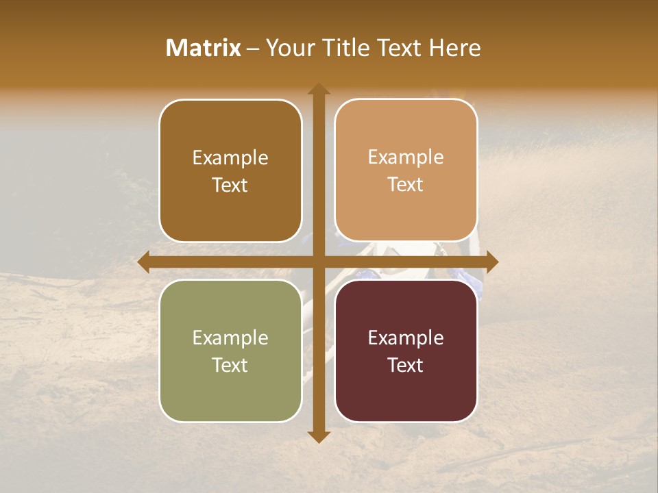 Moto Jump Yellow PowerPoint Template