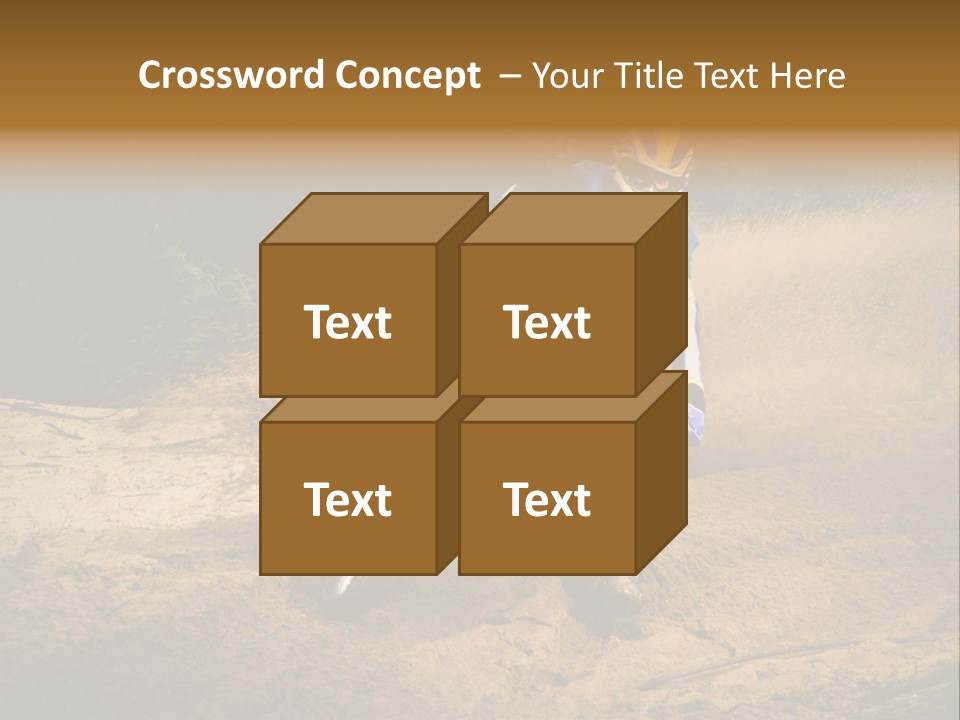 Moto Jump Yellow PowerPoint Template