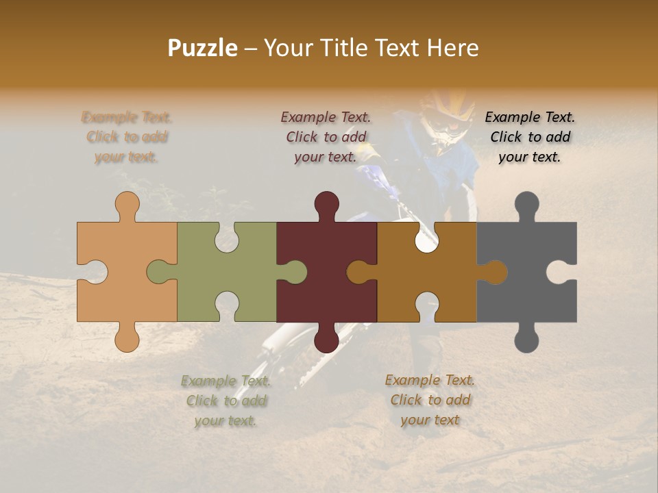 Moto Jump Yellow PowerPoint Template