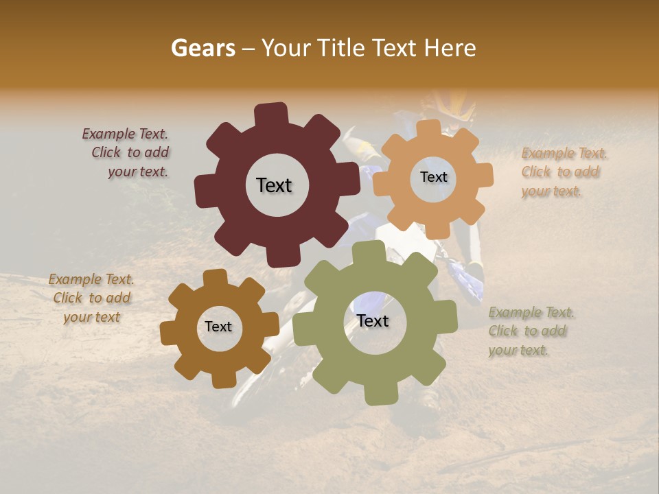 Moto Jump Yellow PowerPoint Template