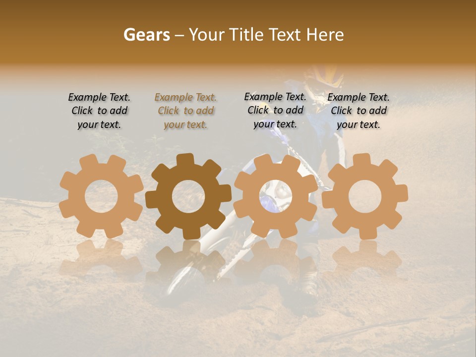 Moto Jump Yellow PowerPoint Template