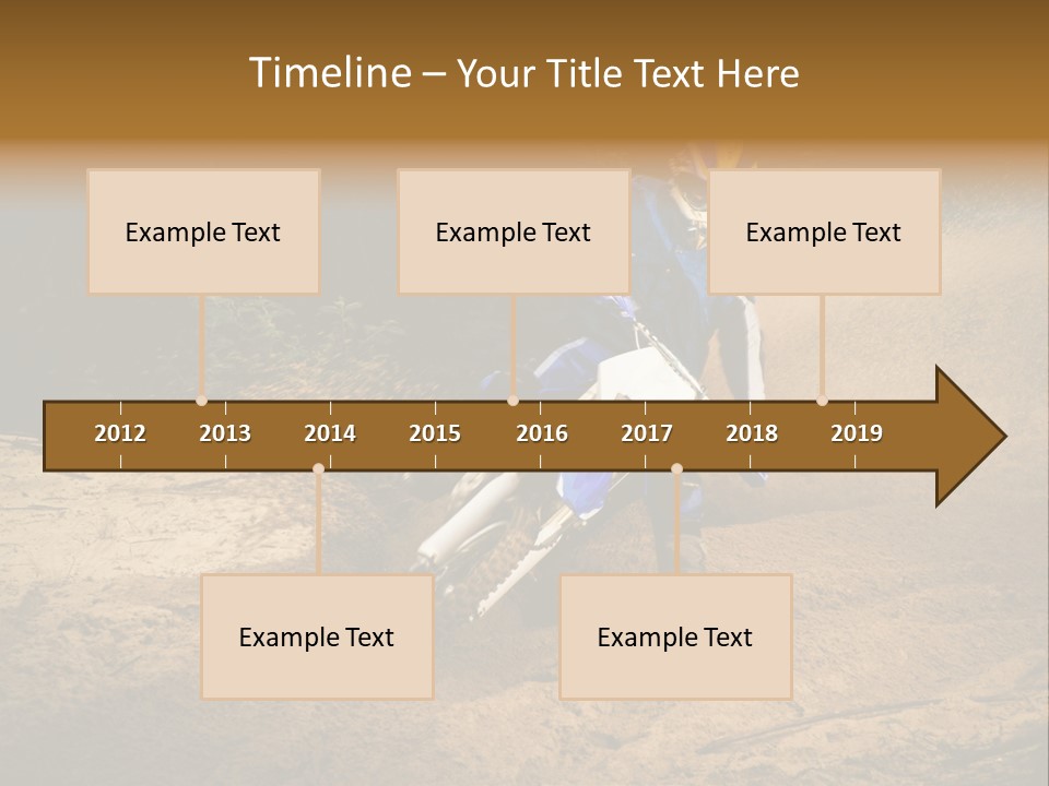 Moto Jump Yellow PowerPoint Template