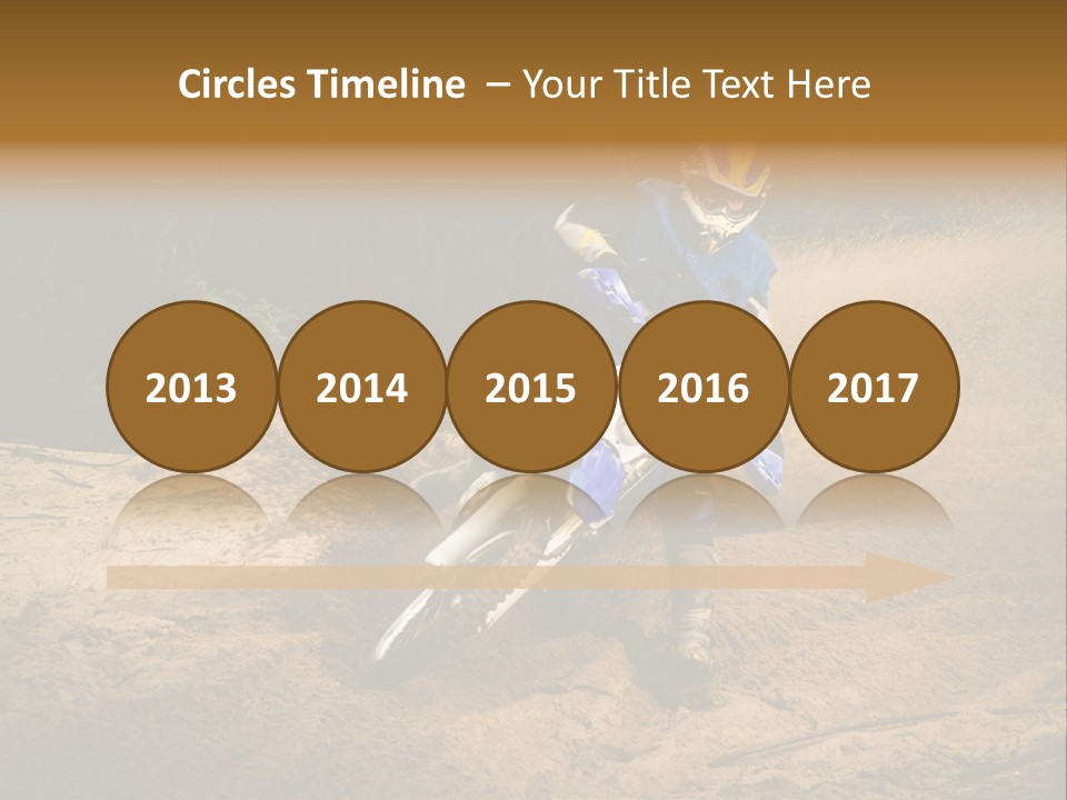 Moto Jump Yellow PowerPoint Template