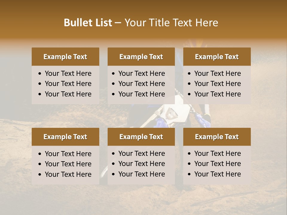 Moto Jump Yellow PowerPoint Template
