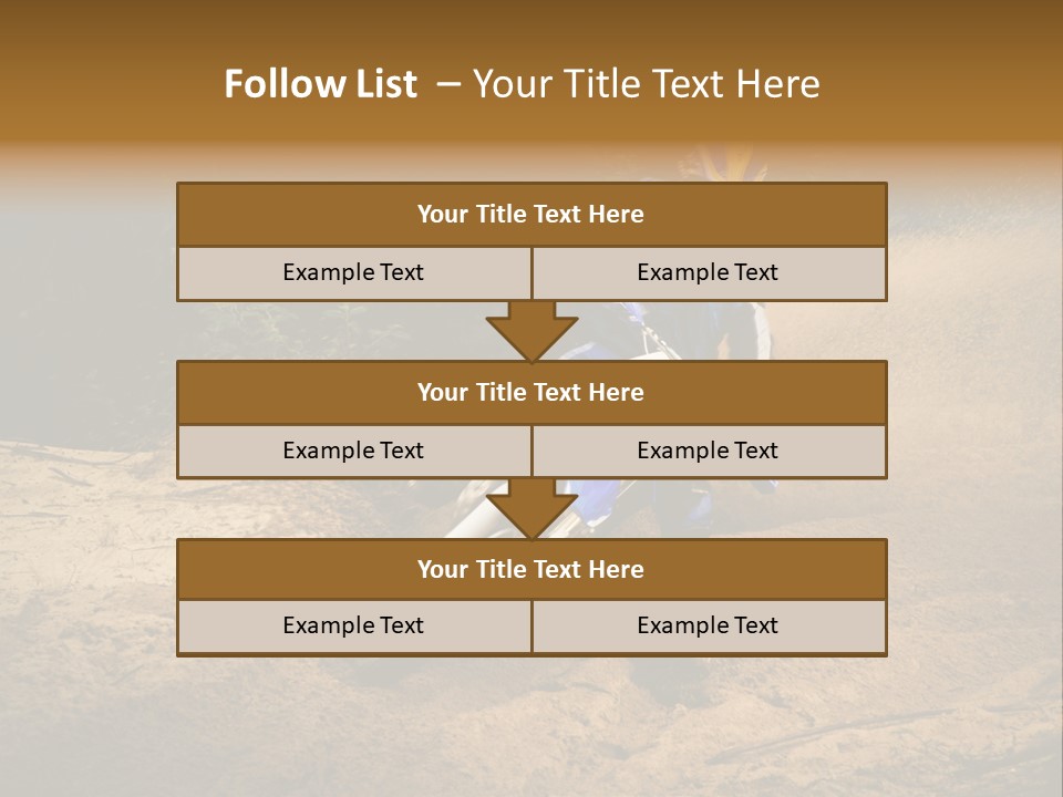 Moto Jump Yellow PowerPoint Template