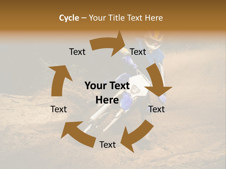 Moto Jump Yellow PowerPoint Template
