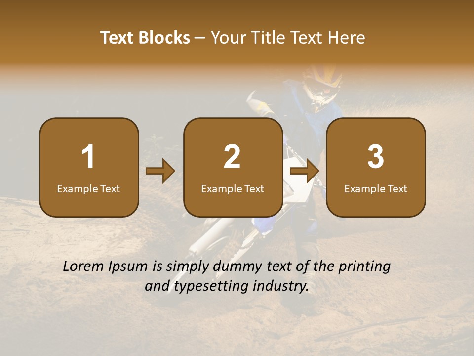 Moto Jump Yellow PowerPoint Template
