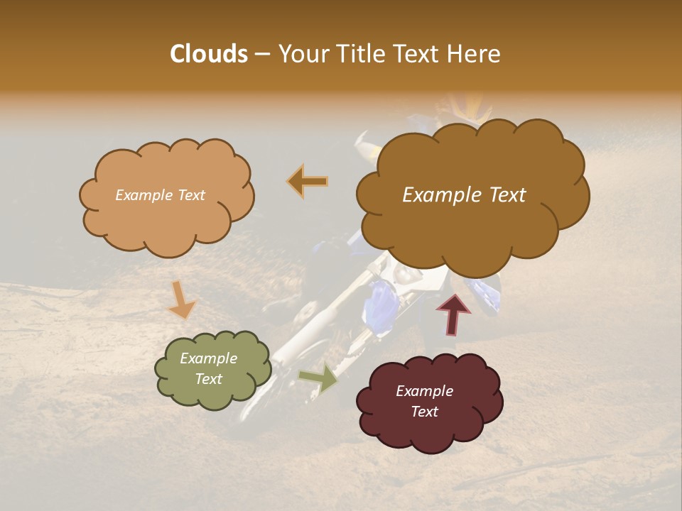 Moto Jump Yellow PowerPoint Template