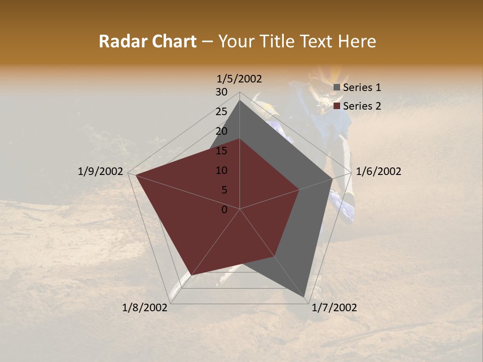 Moto Jump Yellow PowerPoint Template