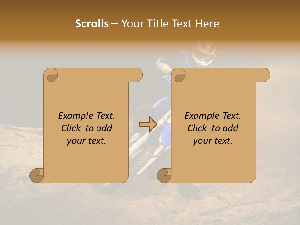 Moto Jump Yellow PowerPoint Template