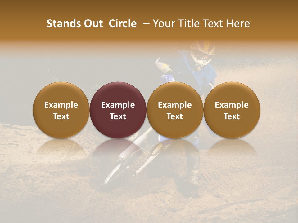 Moto Jump Yellow PowerPoint Template