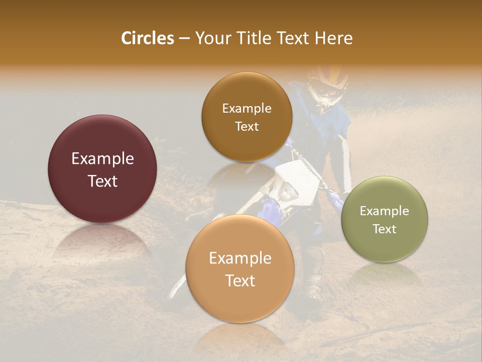 Moto Jump Yellow PowerPoint Template