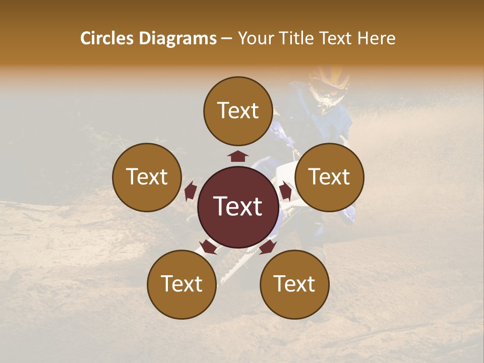 Moto Jump Yellow PowerPoint Template