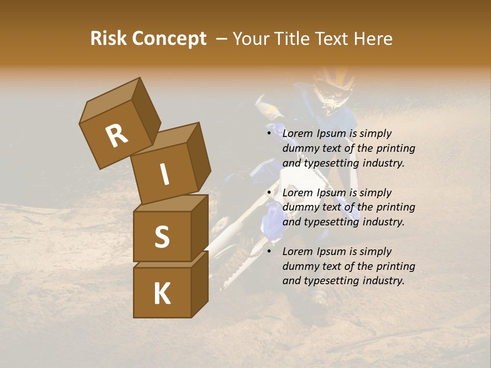 Moto Jump Yellow PowerPoint Template