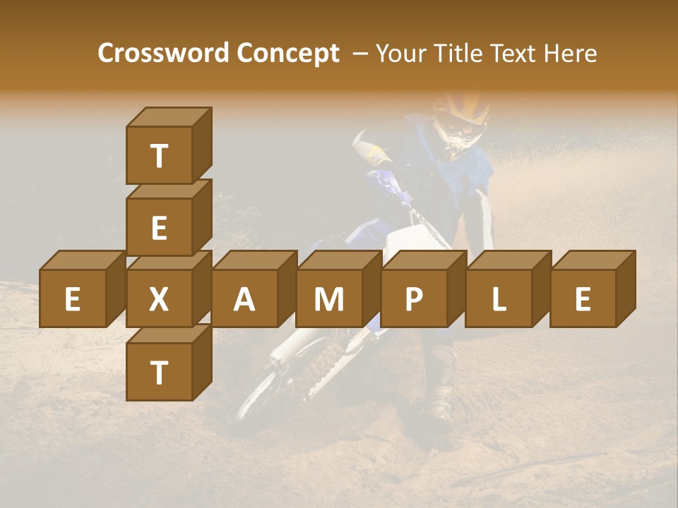 Moto Jump Yellow PowerPoint Template
