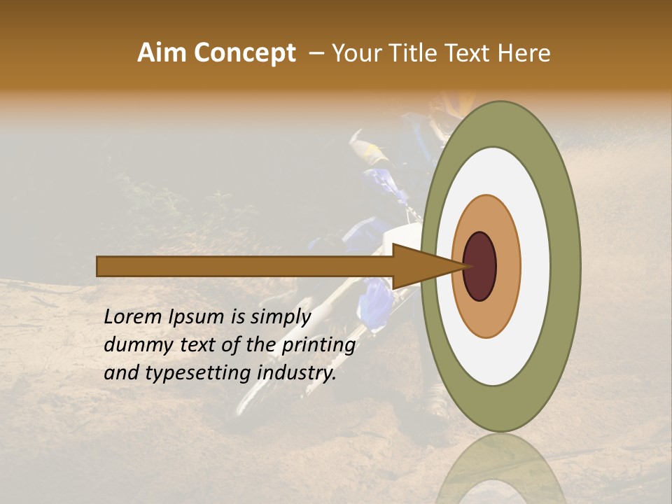 Moto Jump Yellow PowerPoint Template