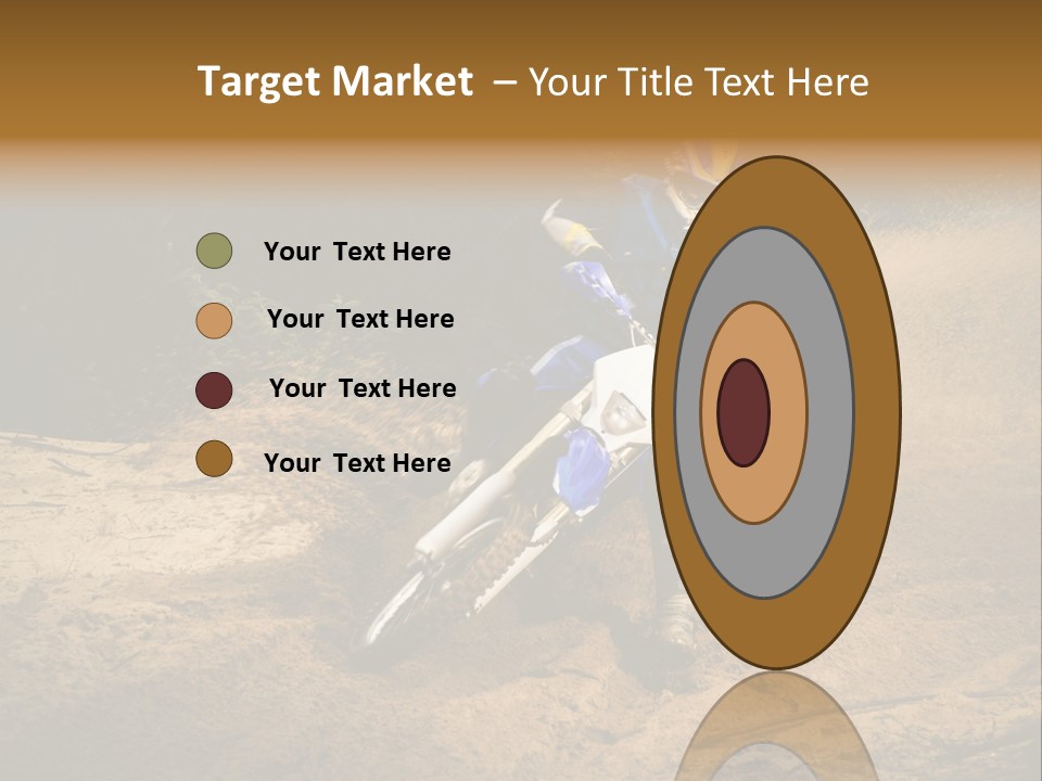 Moto Jump Yellow PowerPoint Template